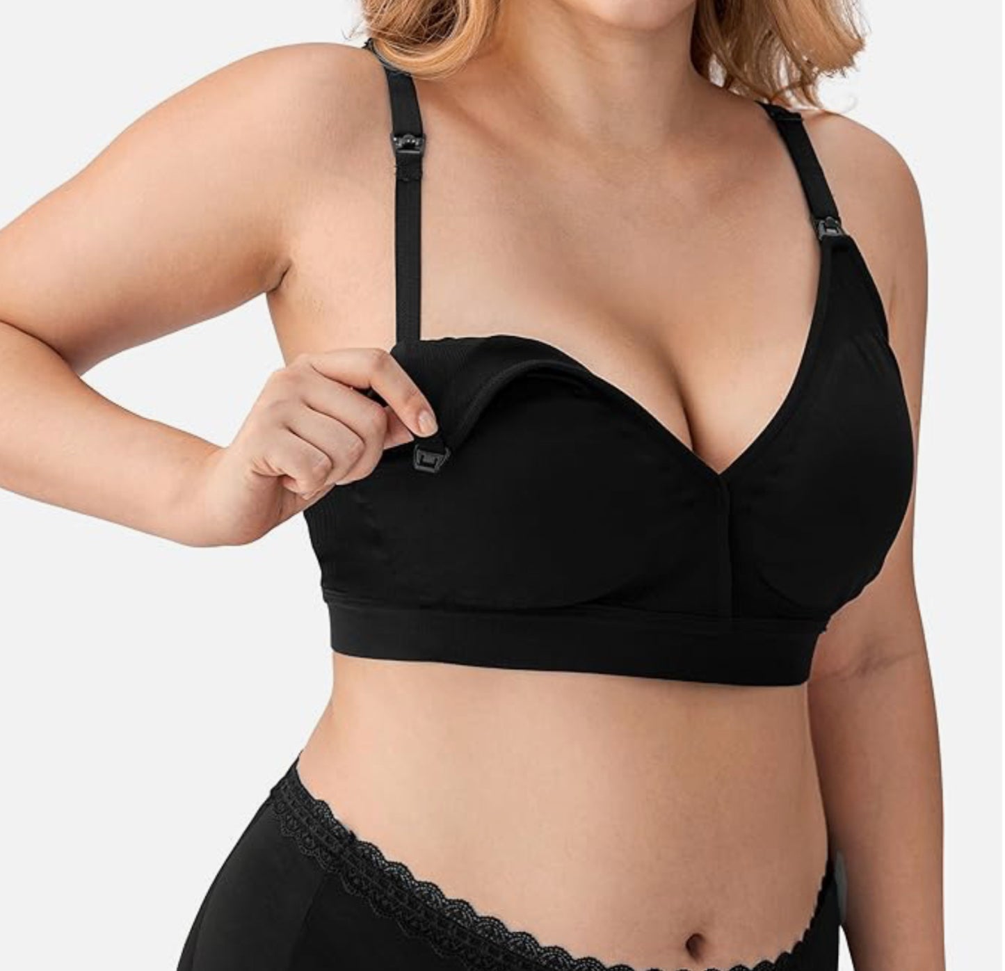 Angelhood Nursing Bra Womens Maternity Breastfeeding Bras pack of 2