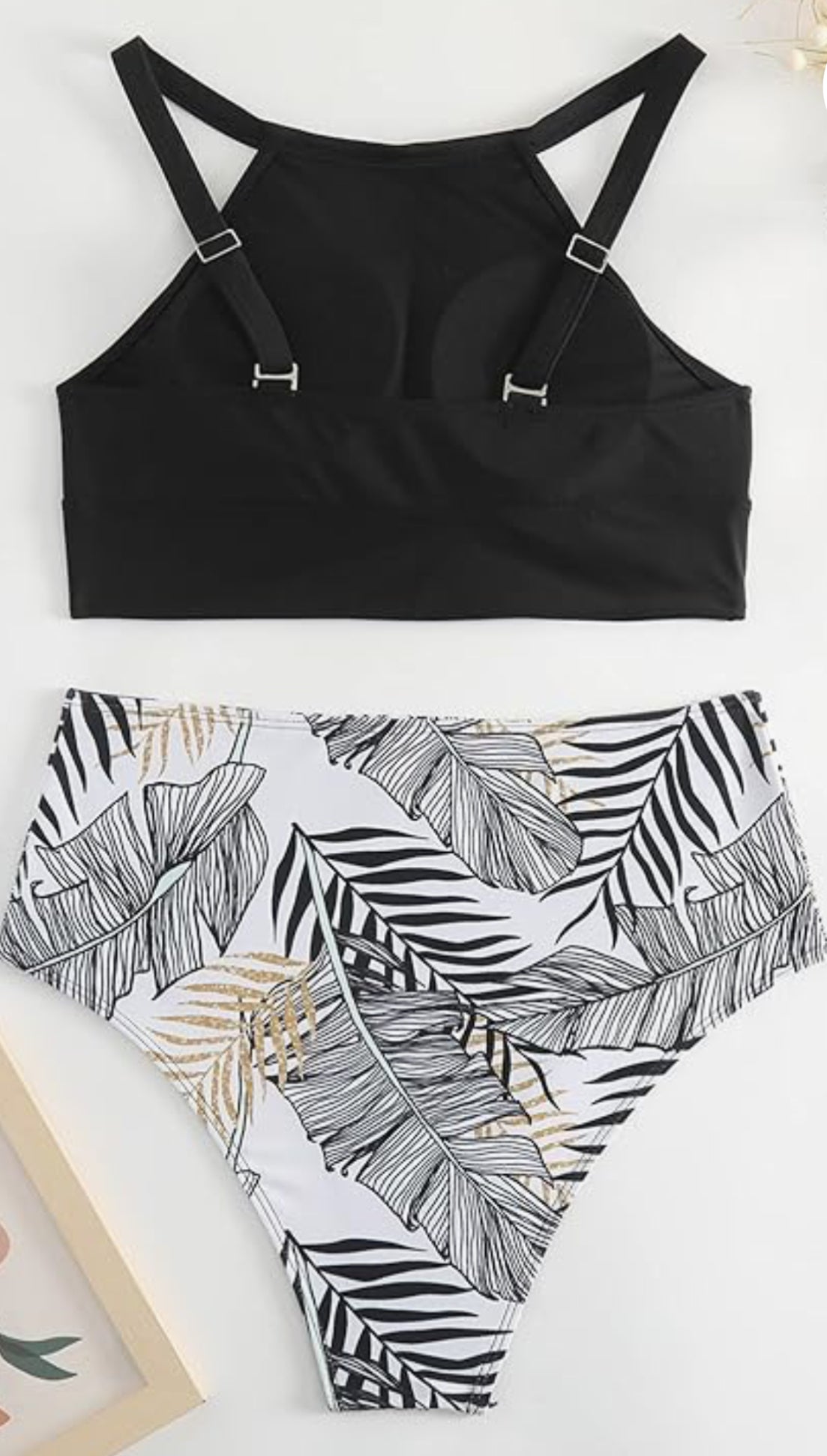 Tofern Bikini Set Swimming Costume High Waisted Bikini Set Halter Two Piece