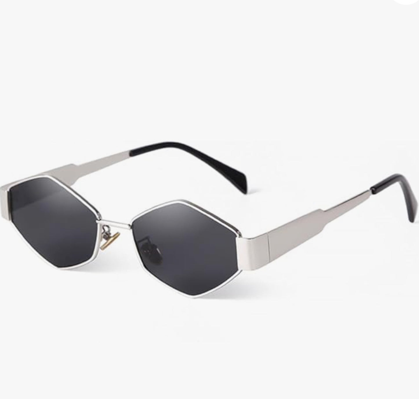 JRLLFD Polygonal Sunglasses Vintage Rhombus