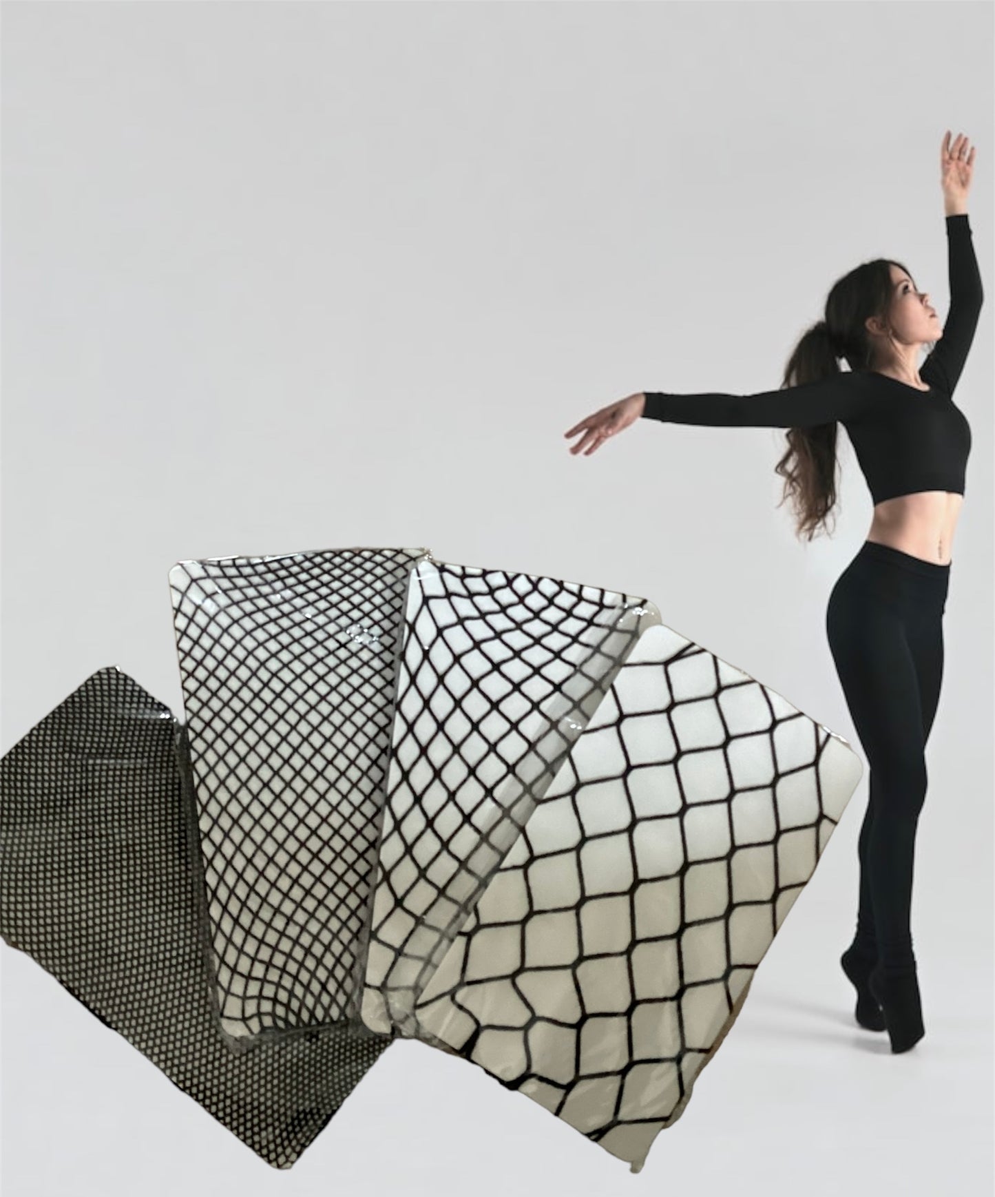 Pack of 4 High Waist Fishnet Tights