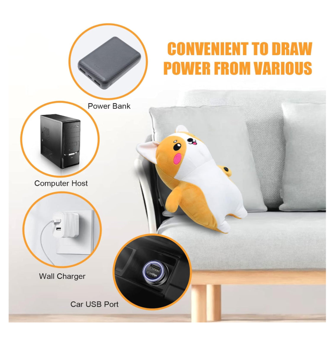 ROADDPMATE Cute Corgi Heating Pad