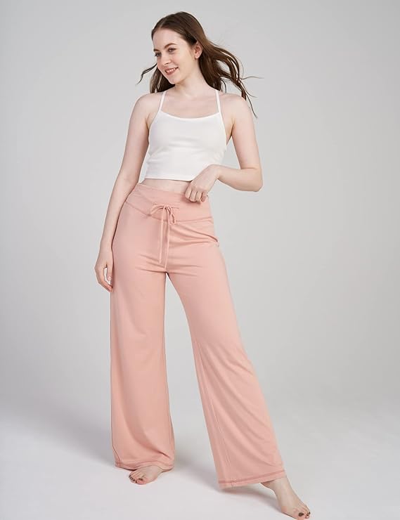 Women's Wide Leg Loose Fit Lounge/ Pajama Pants With Pockets