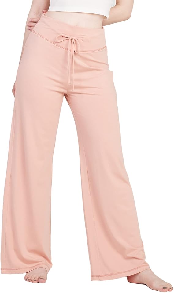 Women's Wide Leg Loose Fit Lounge/ Pajama Pants With Pockets
