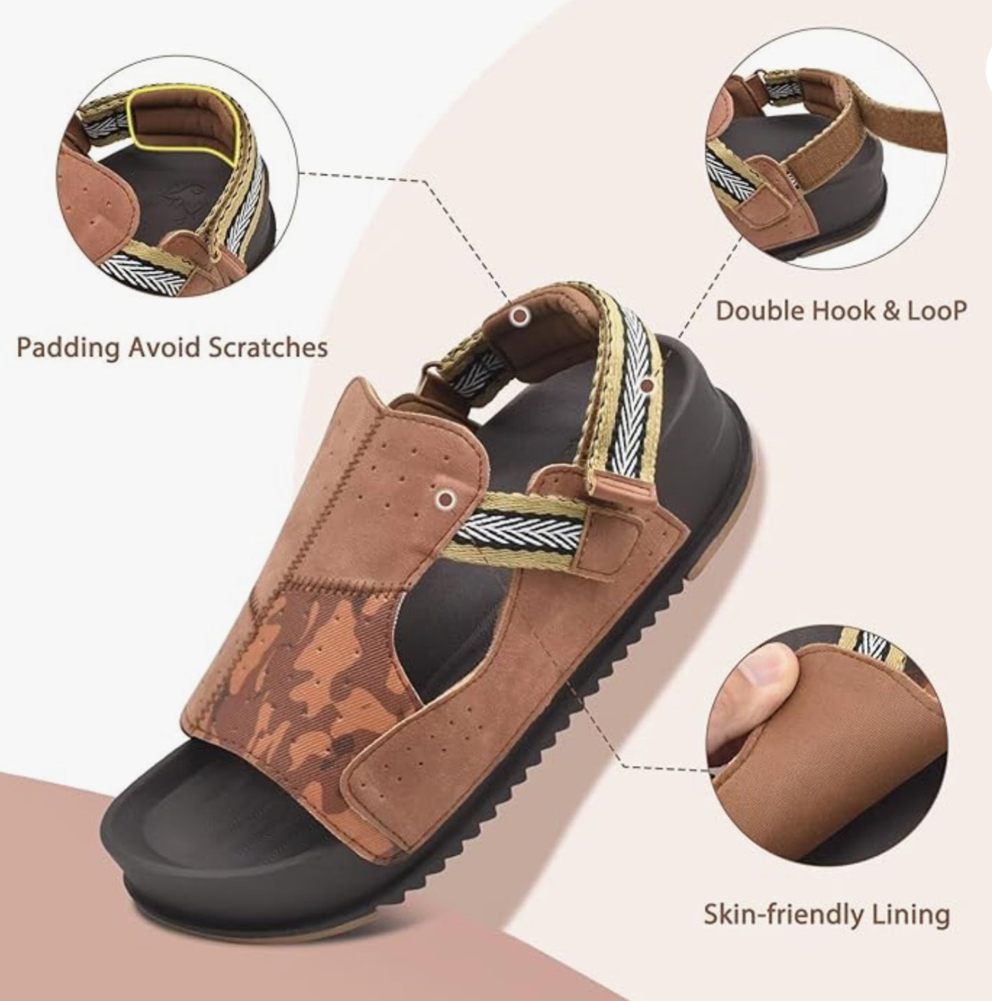 Chunky Thick Foam Flatform Back Strap Sandles
