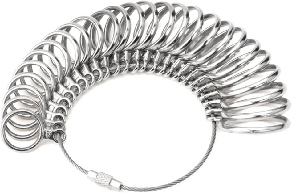 Ring Sizer UK, Ring Gauge for Finger and Rings Sizing, A-Z Rings Measurement Tool