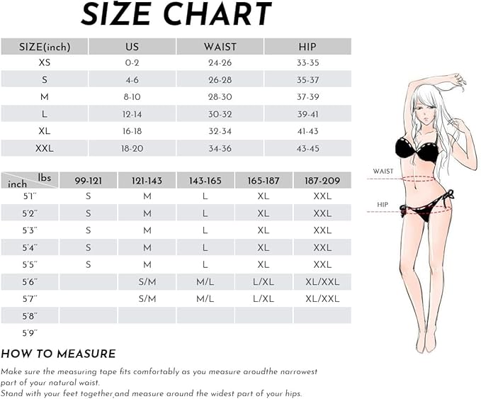 SHEKINI Women's Drawstring Ruffled High Waisted Bikini Skirt with Tummy Control
