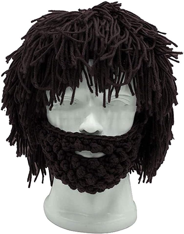 Novelty Knit Wig Beanie Funny hat