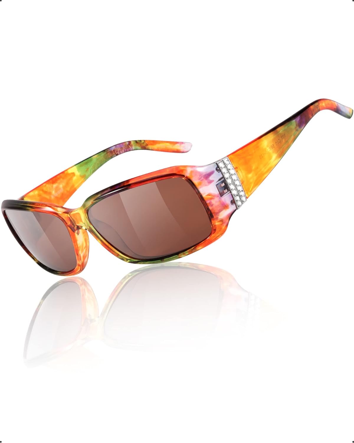 Ladies rainbow frame sunglasses