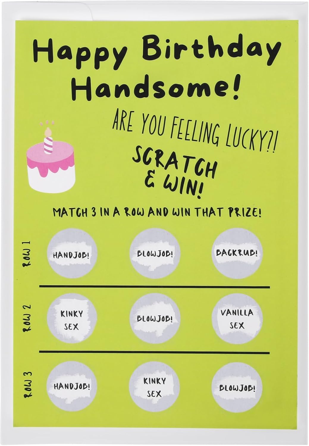 Funny Happy Birthday Scratch Card Lucky Dip
