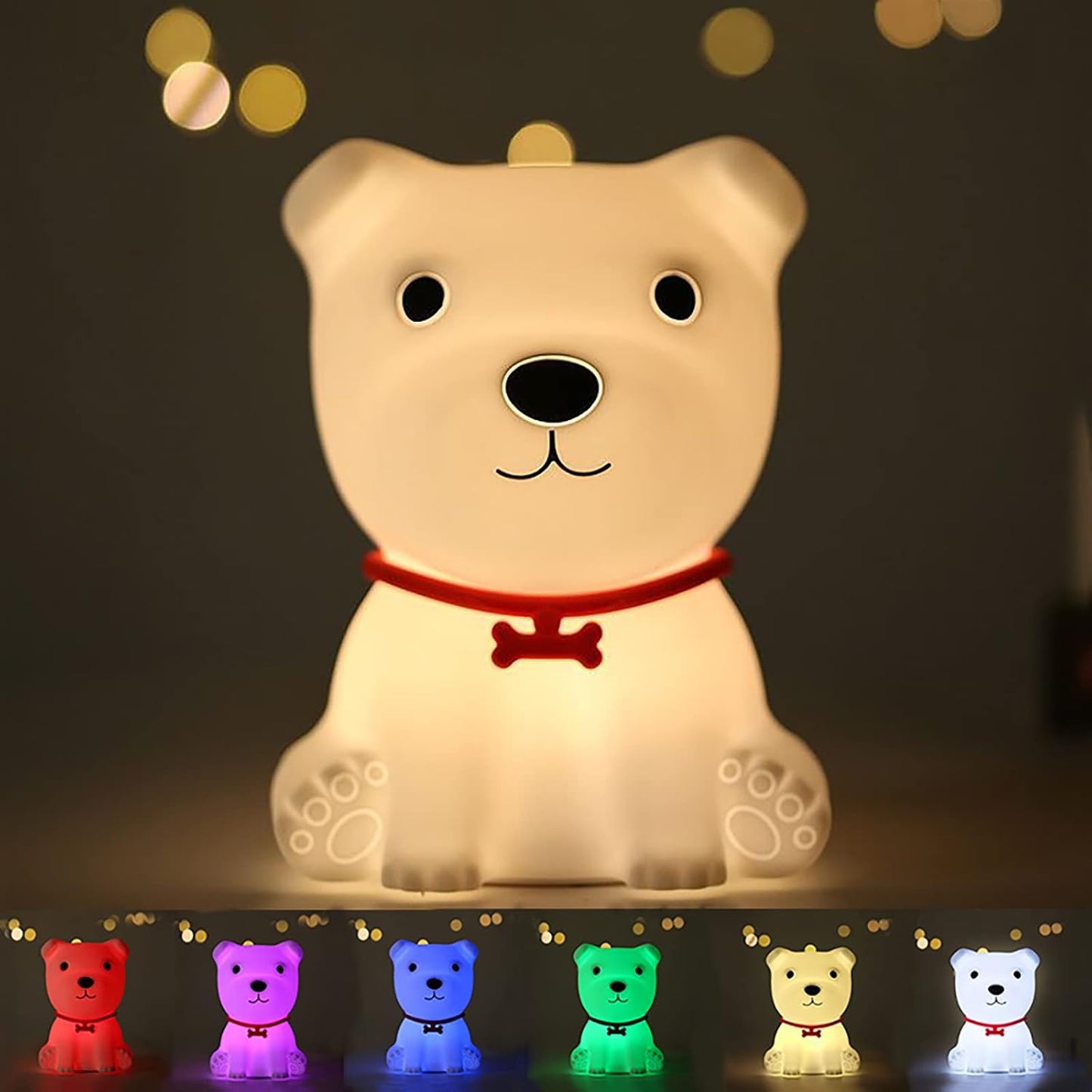 Cute Pet Dog Table Lamp, LED Animal Night Light