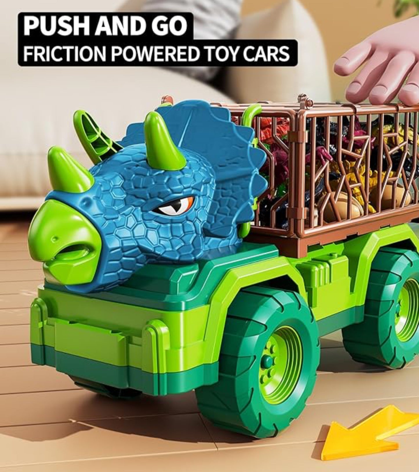 Dinosaur Truck Toy for Kids 3-5 Years