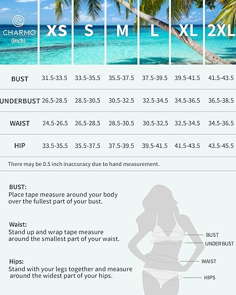 Charmo Zip Front Comfortable Fit Tummy Control Slimming Swimwear