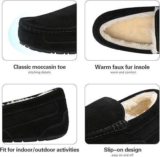 Dream pairs moccasin suede slippers