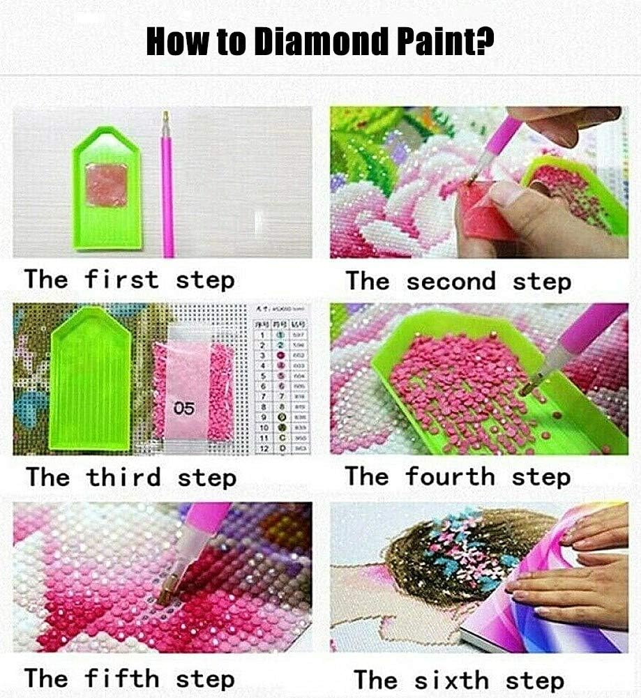 Diamond Painting Mason Jar Daisies Bird Butterfly by Numbers Kits, DIY Drill Crystal Rhinestones 12x16 inch