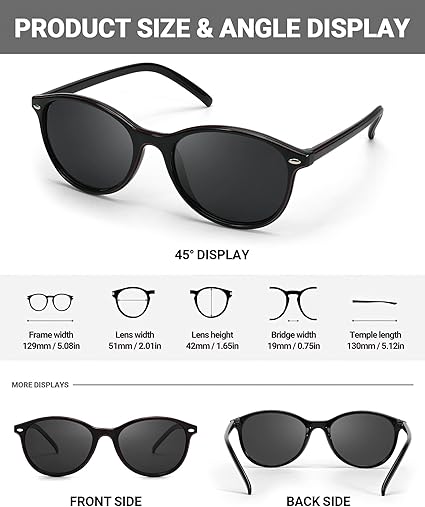 Trendy Retro Round Shades - UV400 Protection