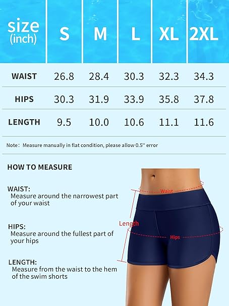 CharmLeaks Women's UPF50+ Swimming Shorts