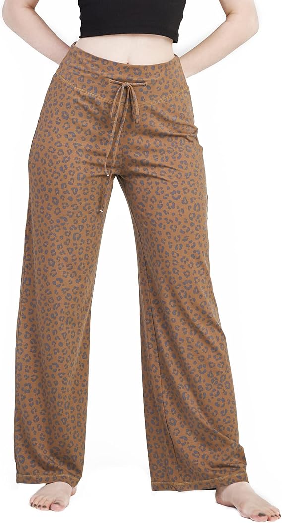 Women's Wide Leg Loose Fit Lounge/ Pajama Pants With Pockets