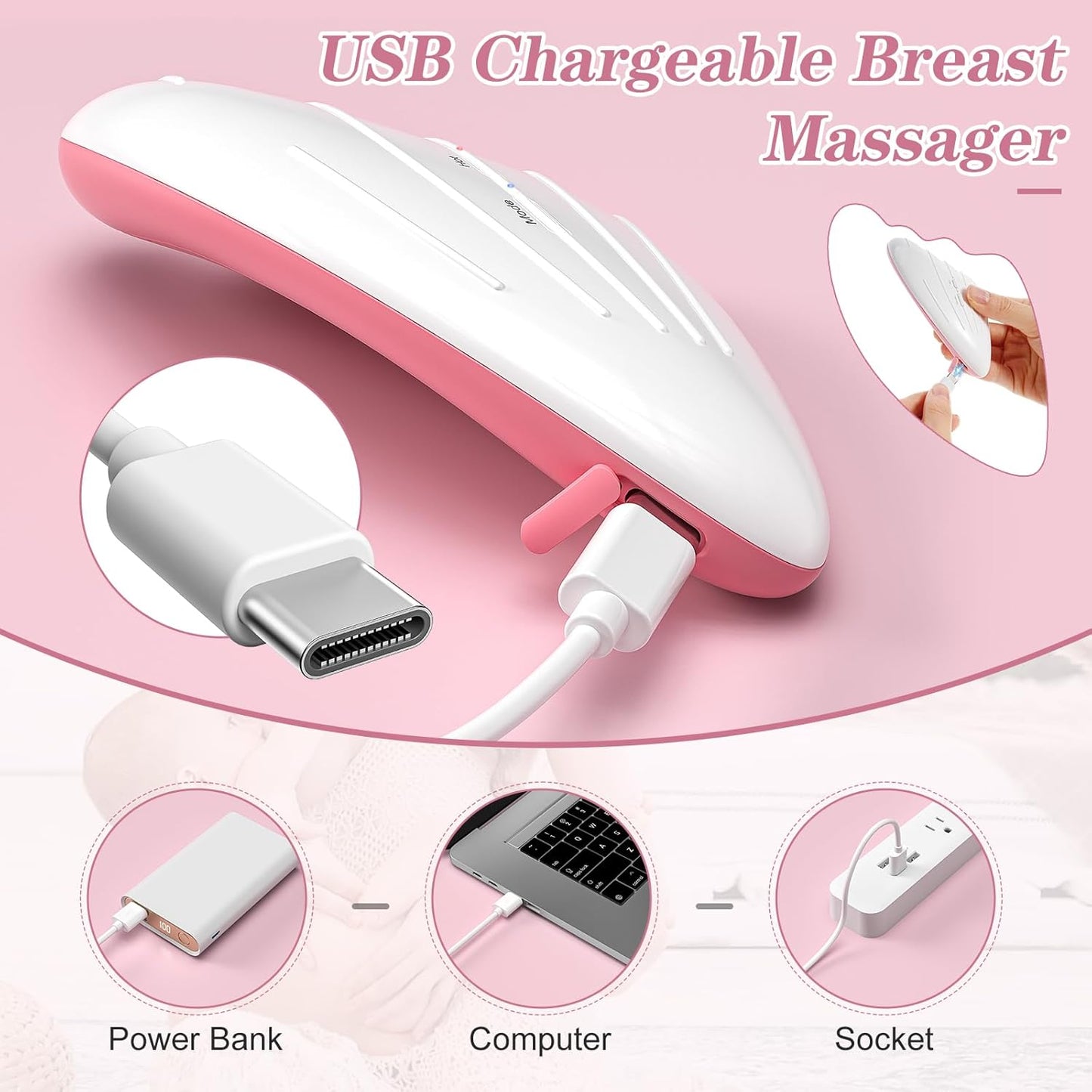 Electric Breast Lactation Massager