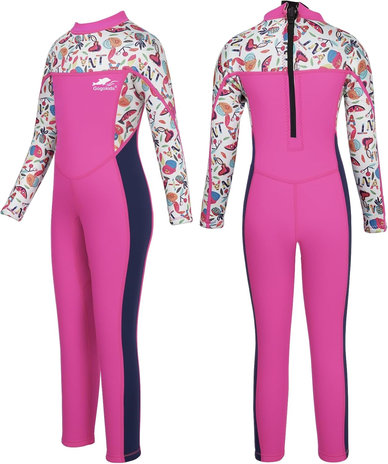 Gogokids Kids Wetsuit 2.5mm Thermal Rash Guard Sun Protection Diving Snorkelling Suit UV 50+
