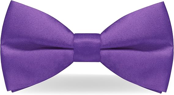Men Pre-Tied Solid Bow Tie