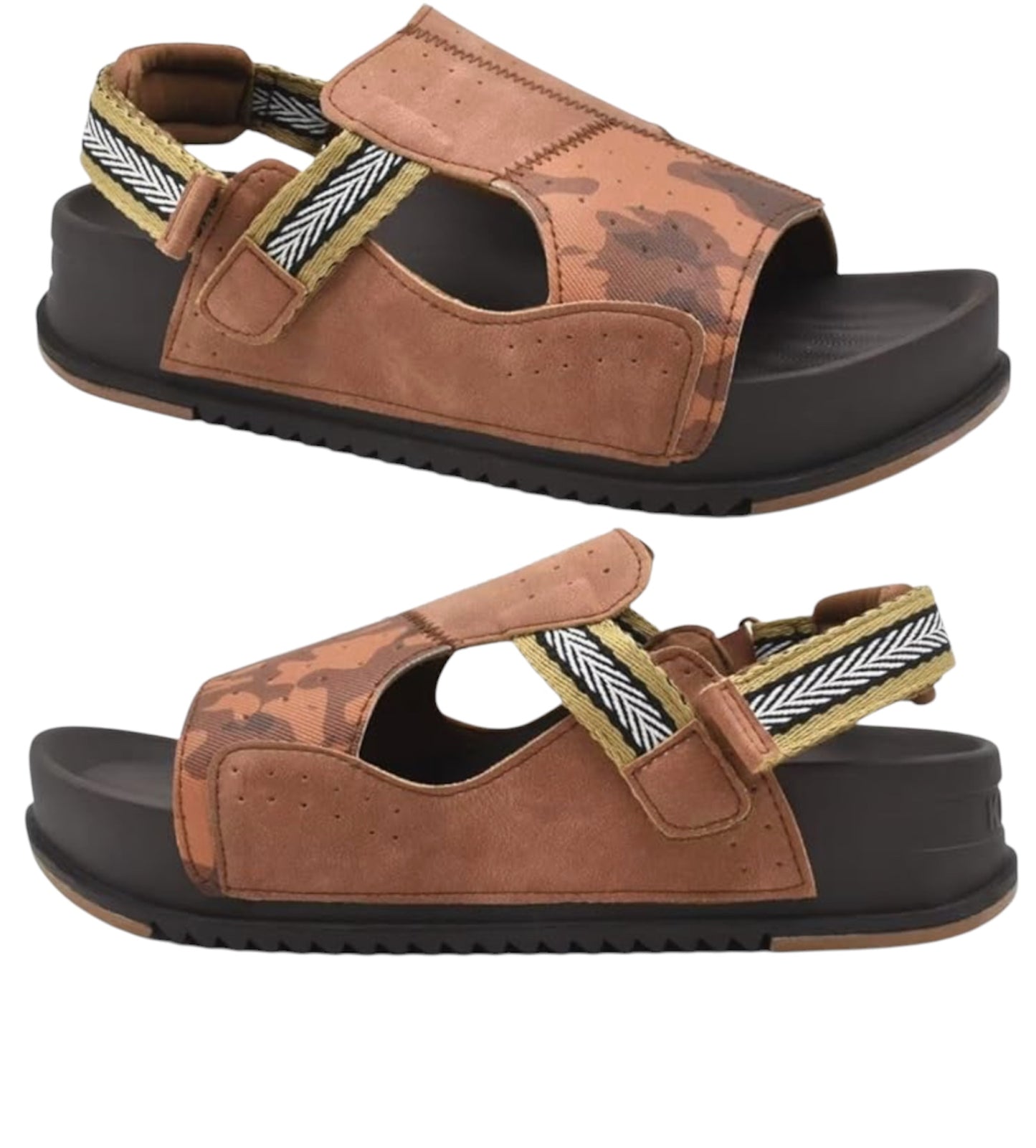 Chunky Thick Foam Flatform Back Strap Sandles