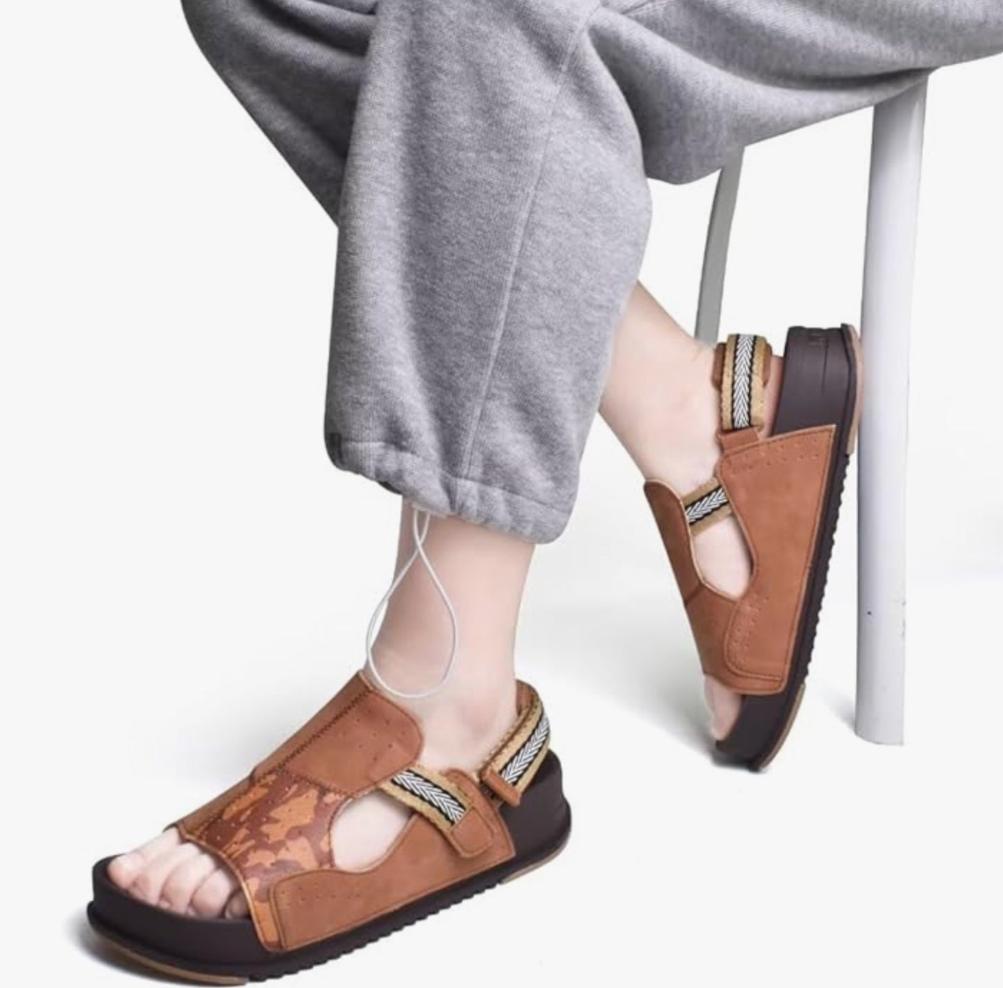 Chunky Thick Foam Flatform Back Strap Sandles