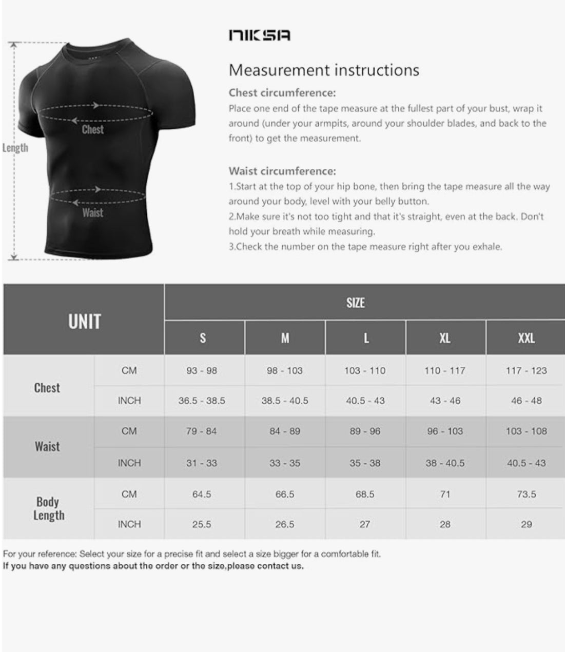 Niksa 1 Pack or 3 Packs Compression Tops for Men Short Sleeve