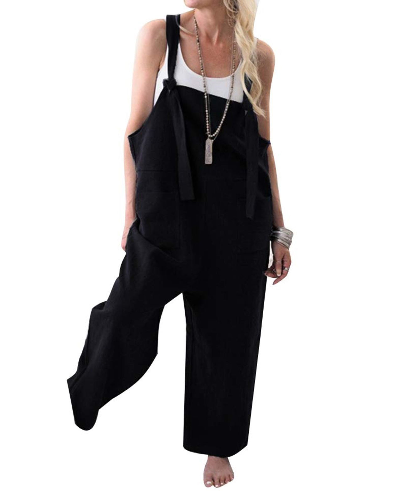 Women's Retro Dungarees Summer Pants Jumpsuits Overalls Playsuit