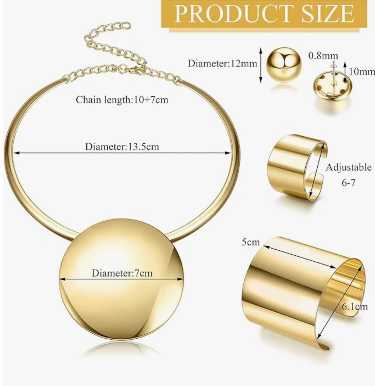 Kakonia Statement Chunky Jewellery