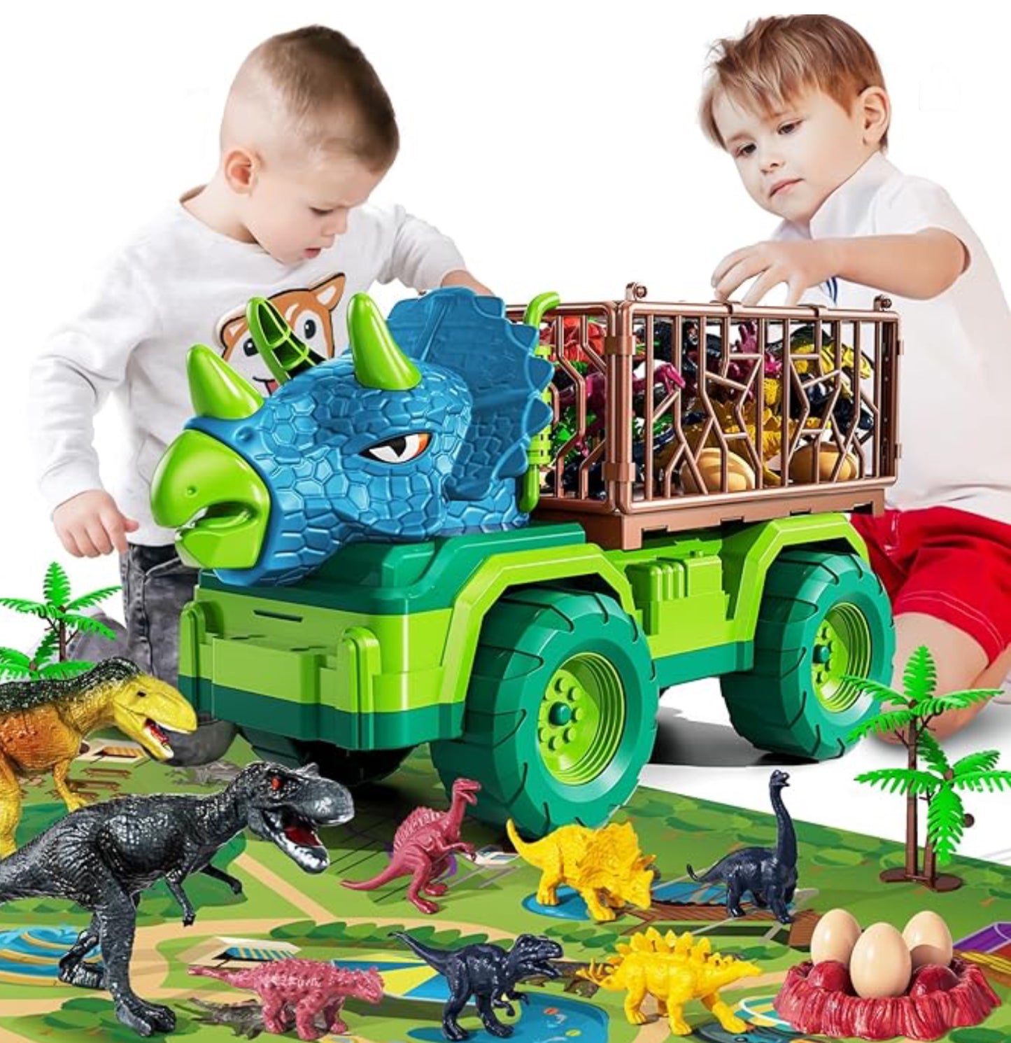 Dinosaur Truck Toy for Kids 3-5 Years