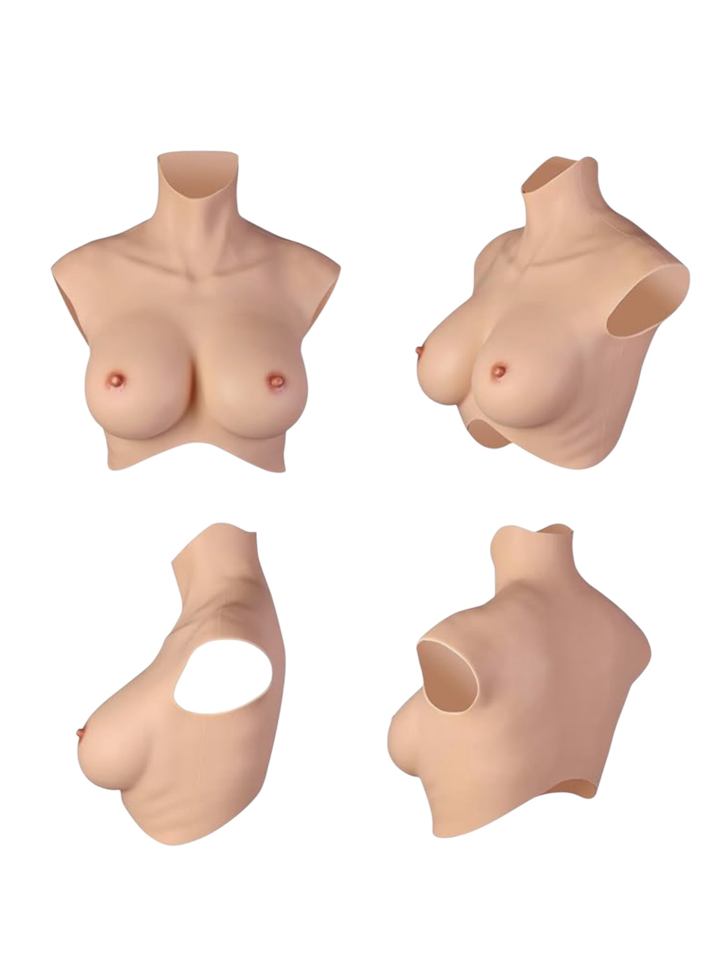 Silicone Breastplate Realistic Breast Forms for Crossdresser Drag Queen