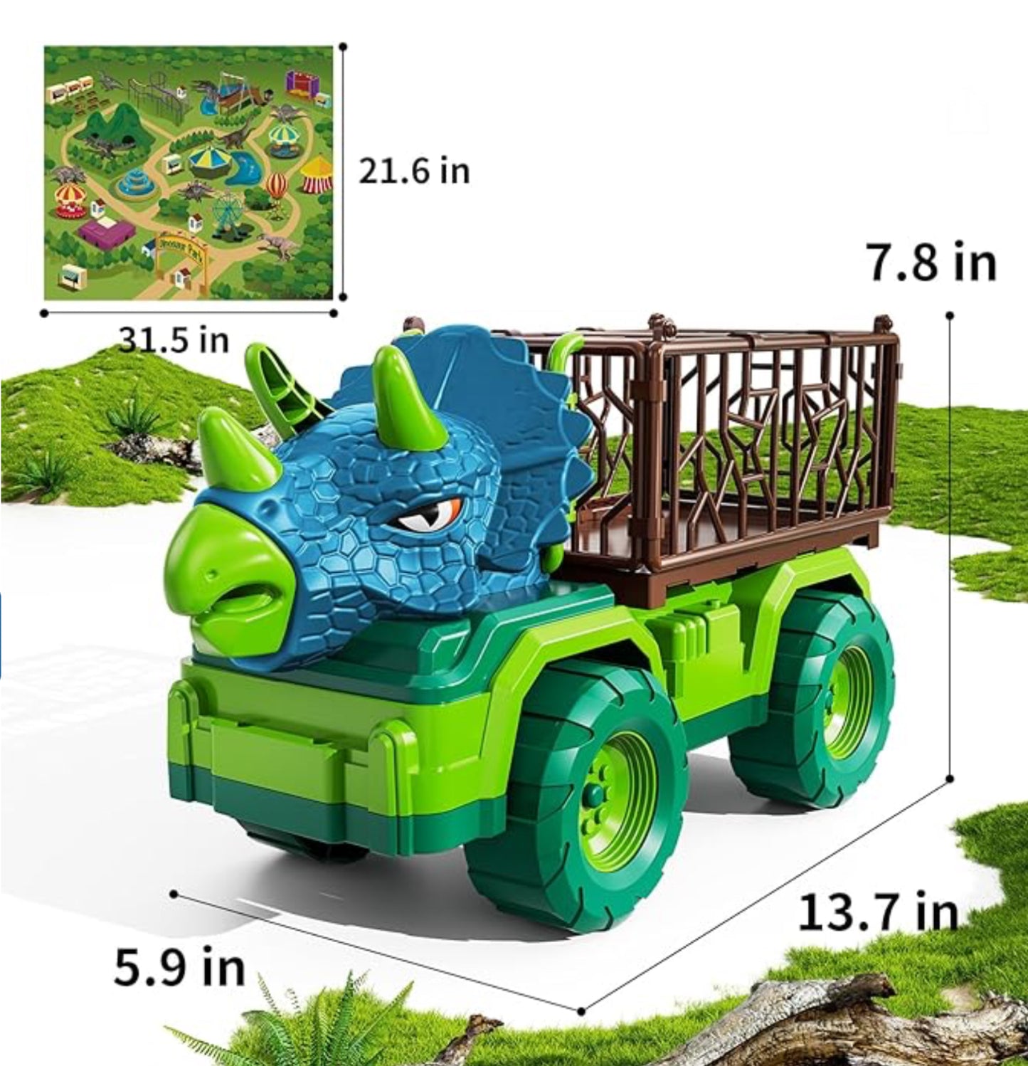 Dinosaur Truck Toy for Kids 3-5 Years