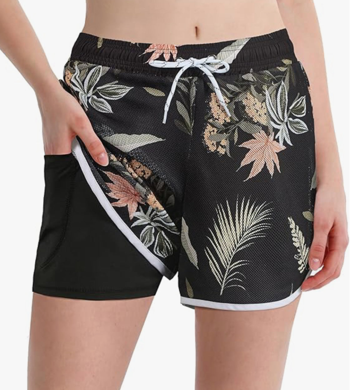 zeetoo Swim Shorts Women Mesh Board Shorts