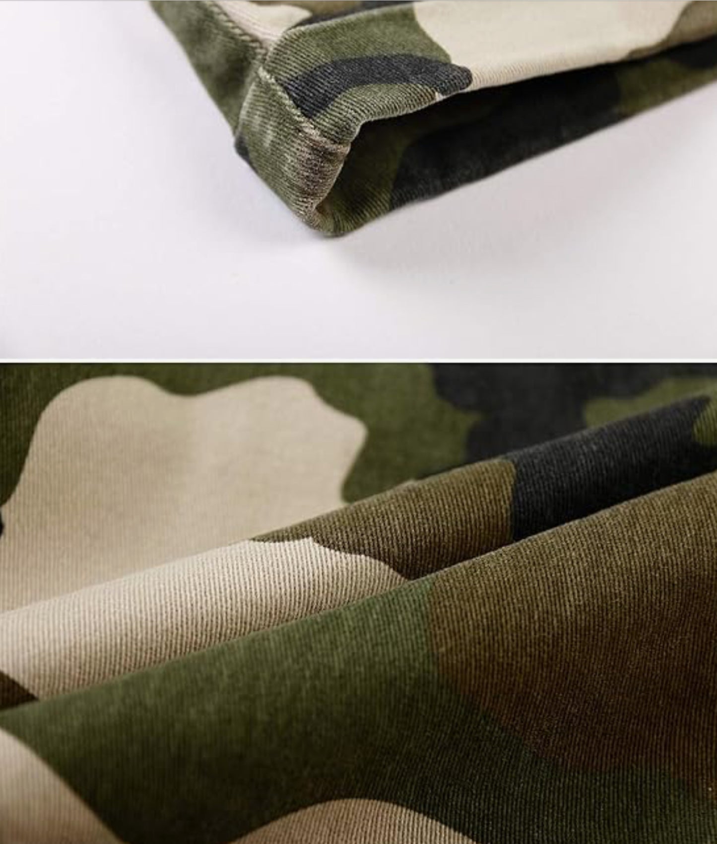 Women's Casual Shorts with Pockets Elastic Waist in Camo