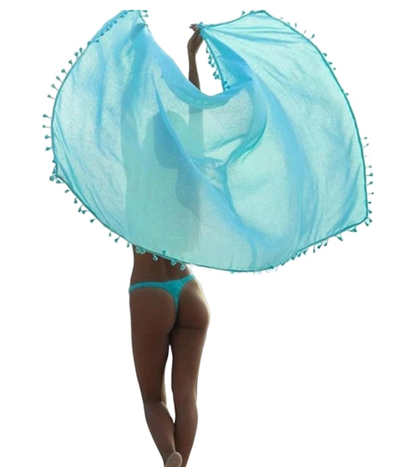 NOGRAX Swimsuit Cover-Ups Beach Skirt in black