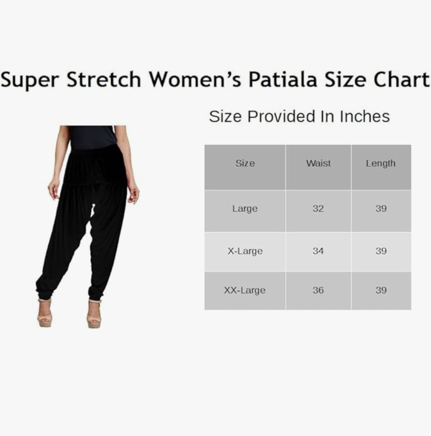 Stylesindia Women's Super Stretchable Cotton Lycra Pattiala Pant
