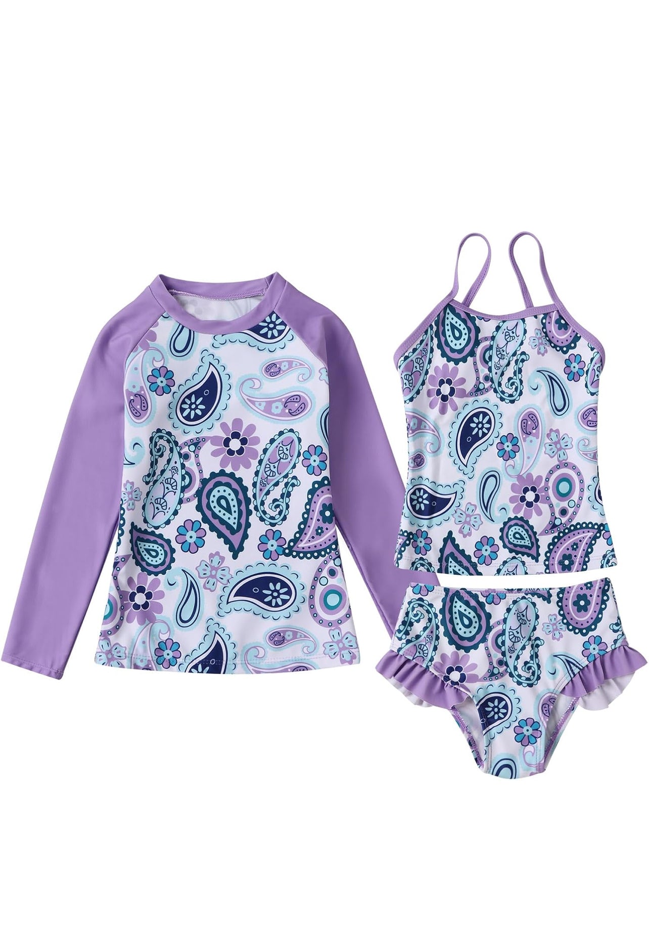 Jolikley Girls Swimming Costume 3-Piece