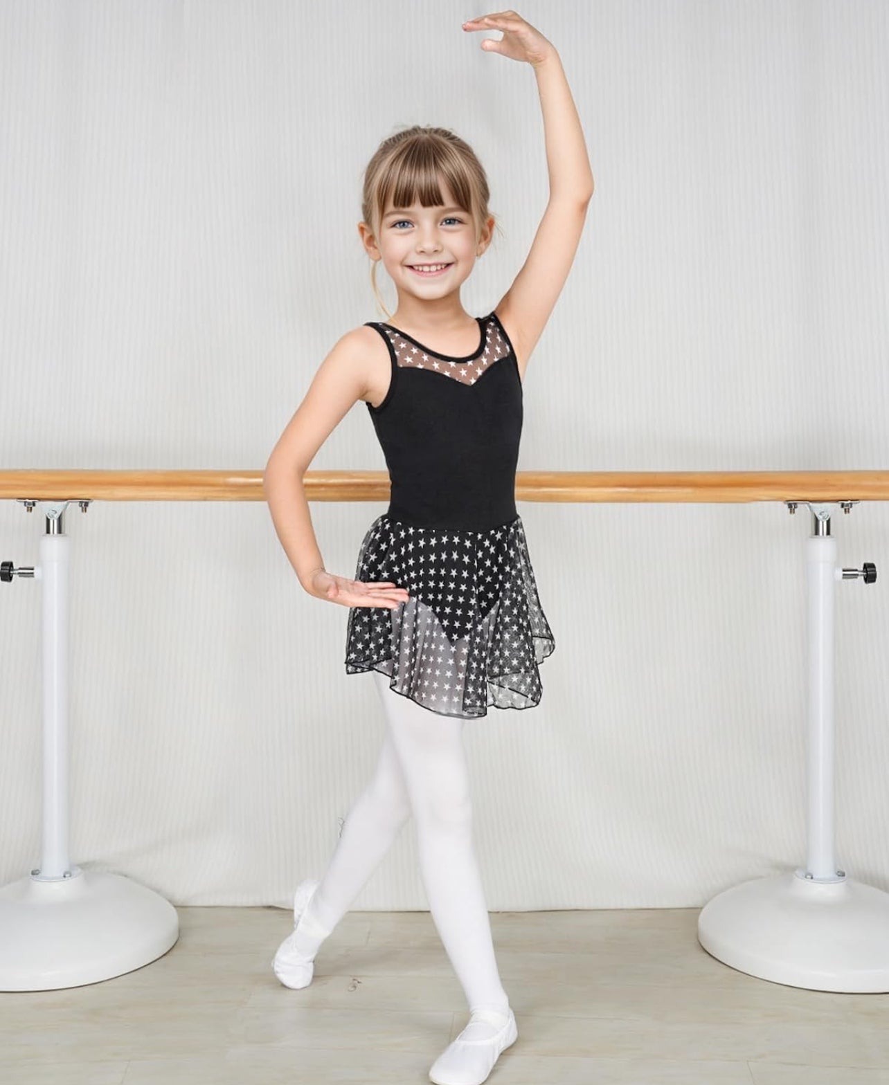 JiAmy Girls Ballet Dress, Short Sleeve Ballet Leotard