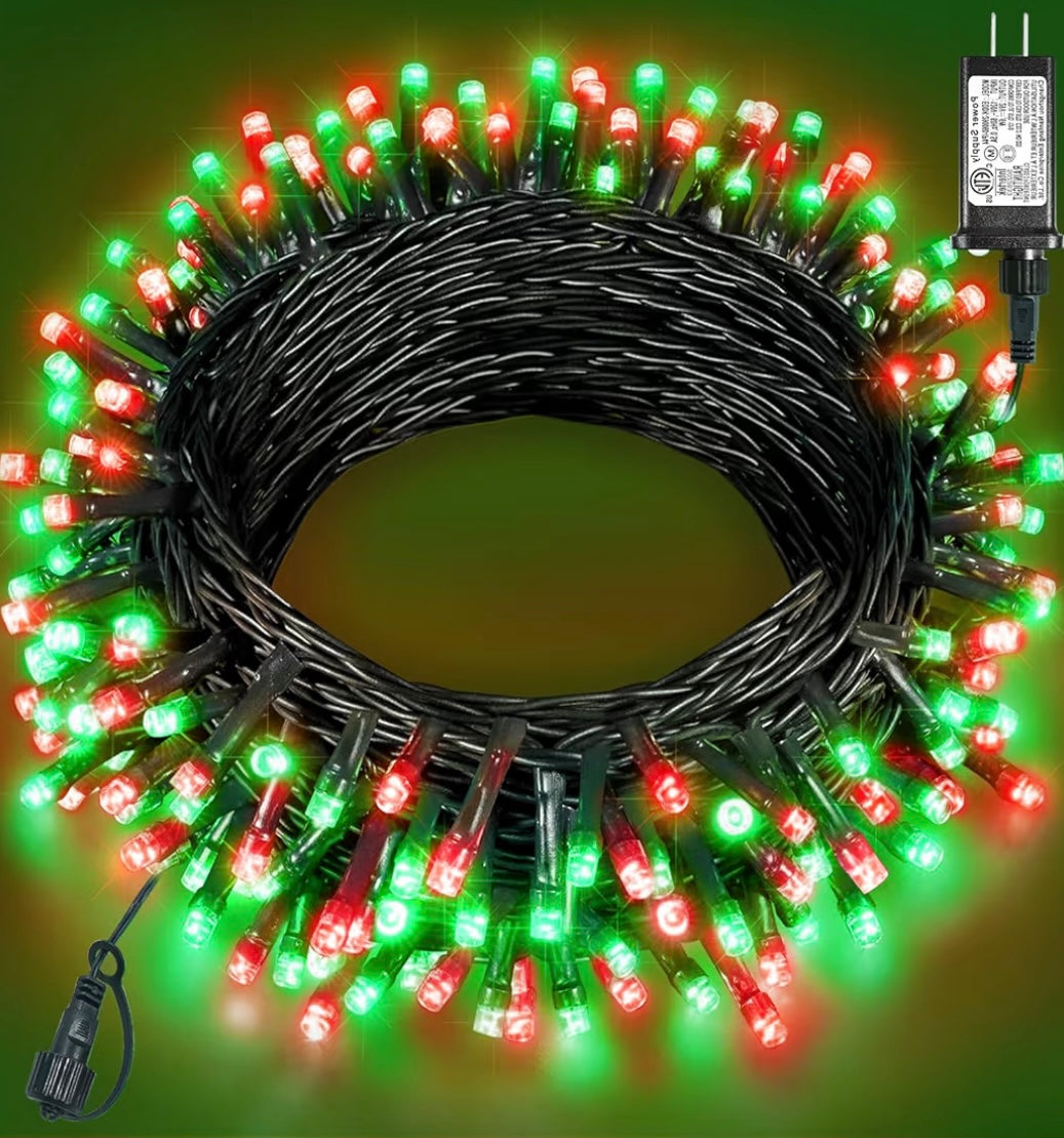 Ollny red and green indoor/outdoor lights