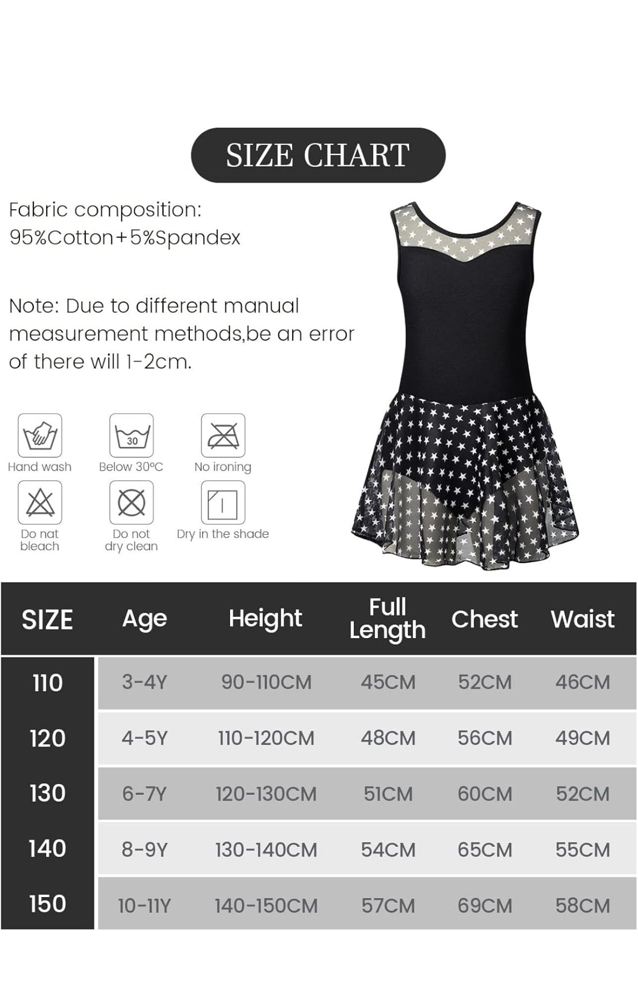 JiAmy Girls Ballet Dress, Short Sleeve Ballet Leotard