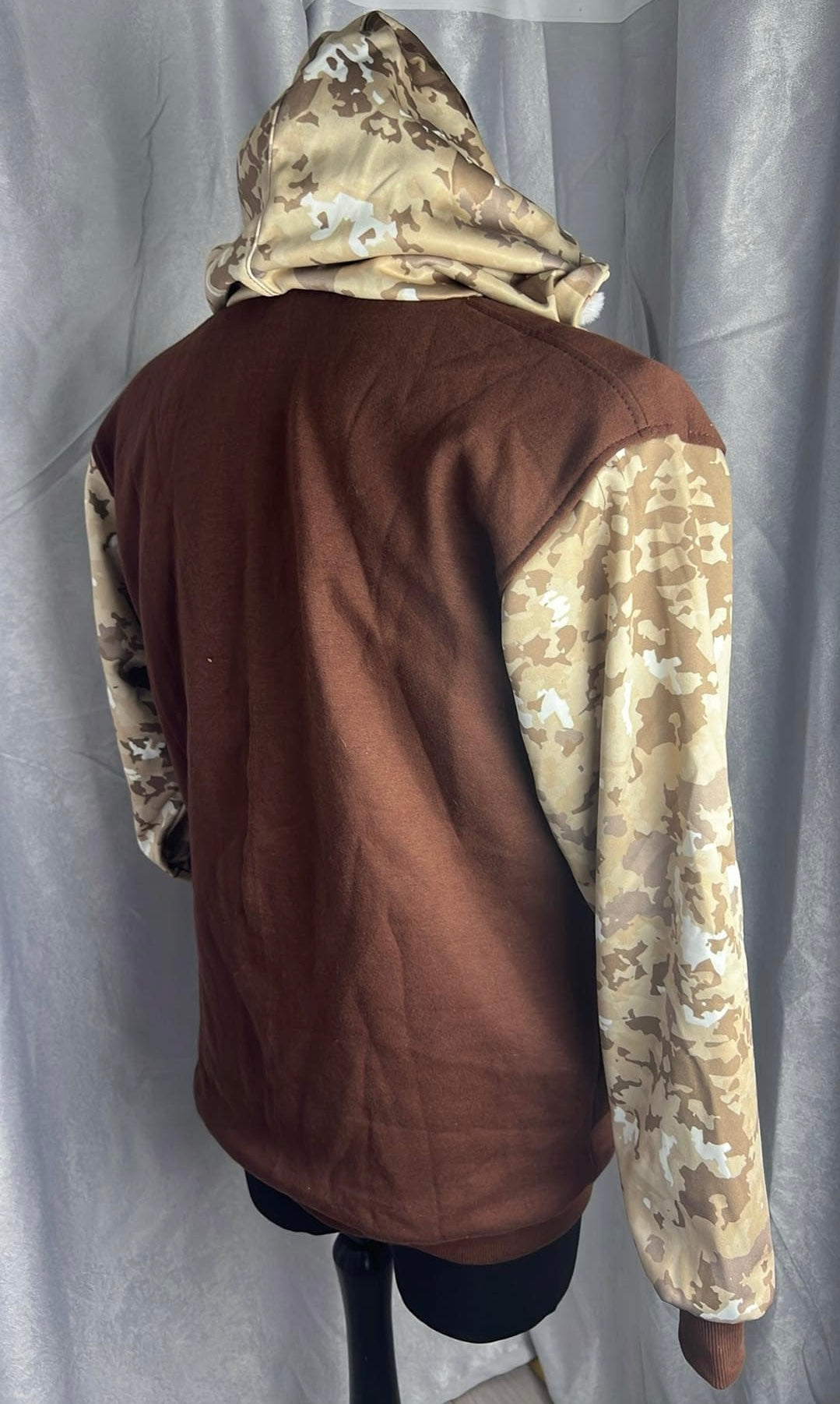 Men's fleece lined zip up hooded jumper