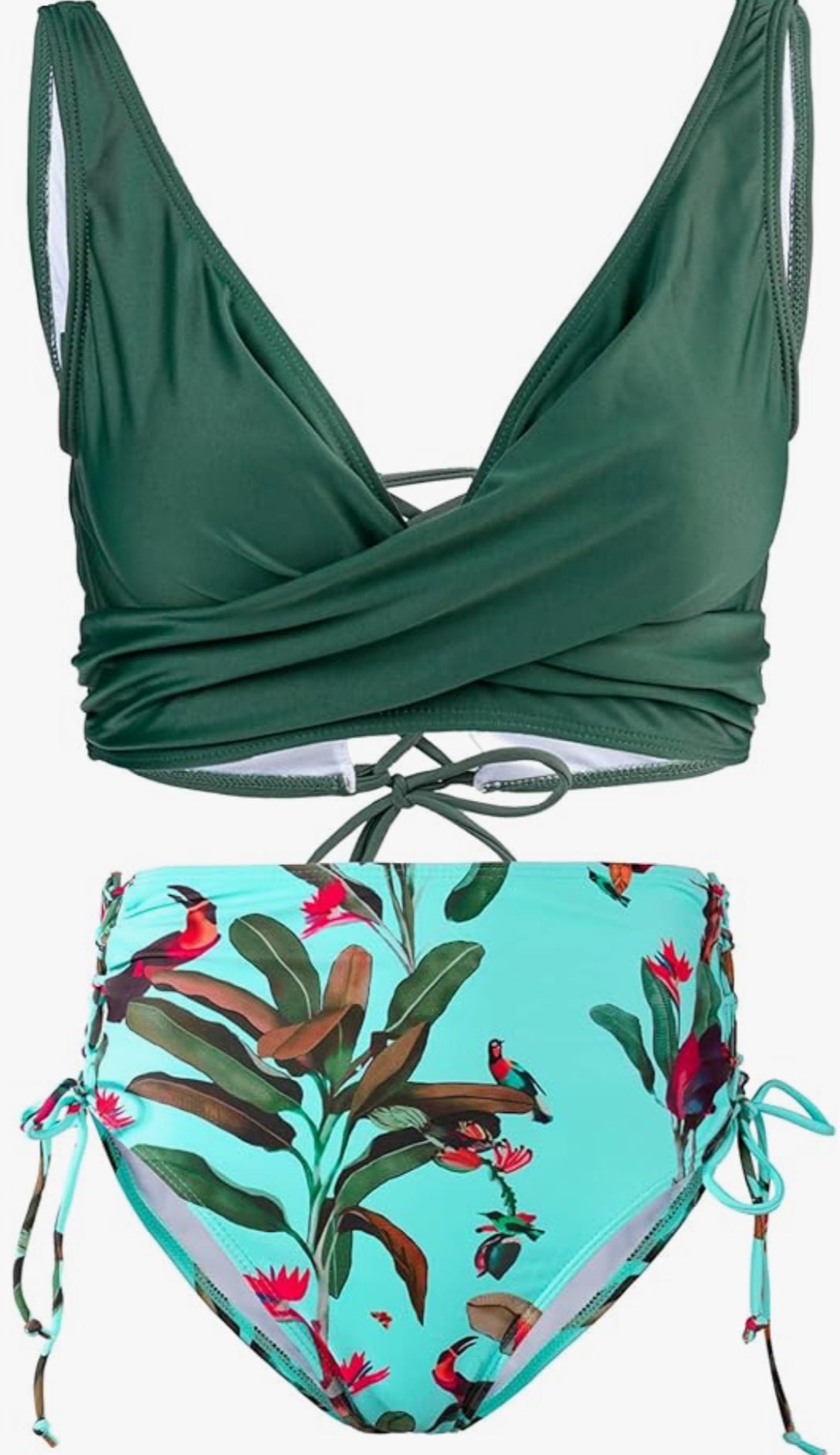HYSENM Women's Bikini Set Sexy Push up High Waisted Bikini Set