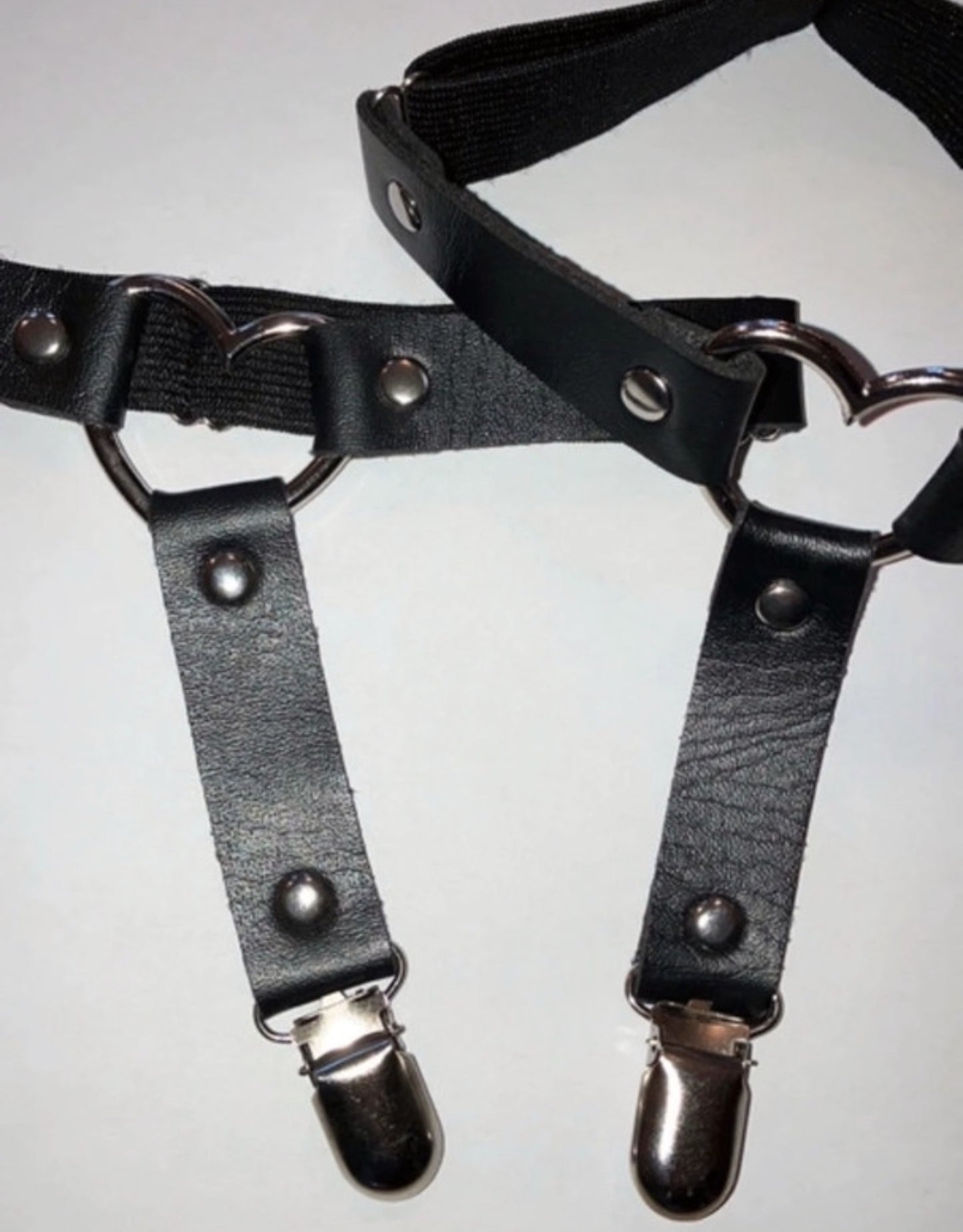 Heart Leg Garter Straps Thigh Harness Garter Belt Pu leather