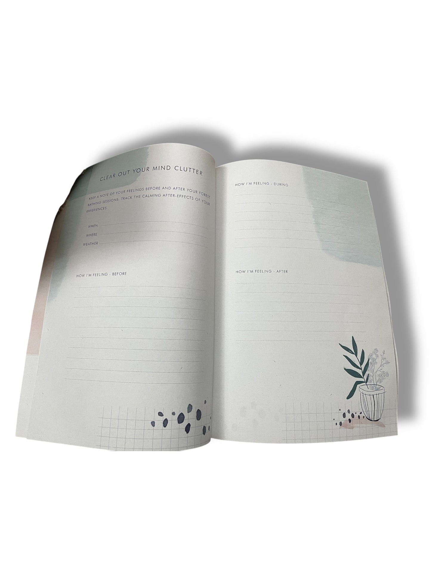 Shinrin-Yoku forest bathing workbook journal