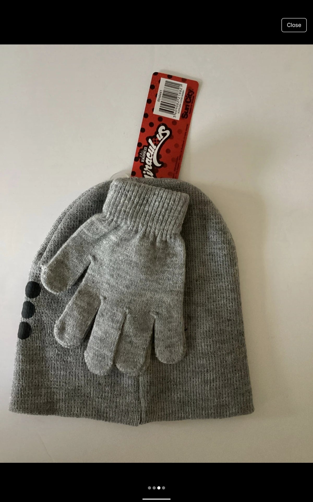 Miraculous ladybug hat and gloves set