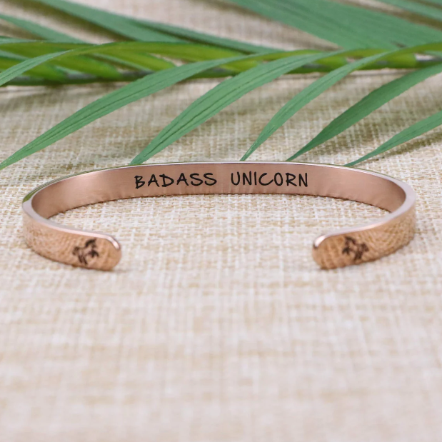 Badass Unicorn Inspirational Bracelets for A Daily Reminder