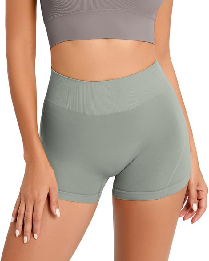 Women's Workout High Waisted Spandex Yoga Shorts