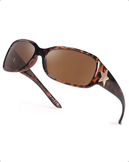 Ladies tortoise shell frame sunglasses