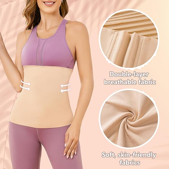 Beige Boned Waist Trainer/Tummy Cincher