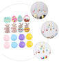 8 Sets Ornament Rabbit Banner